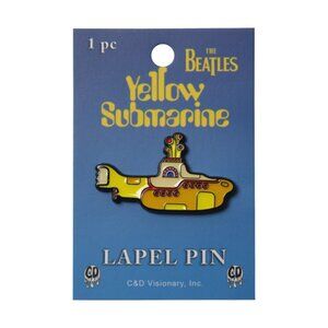 Beatles Yellow Submarine Enamel Pin 60s Psychadelic Rock Music Band Apparel NWT